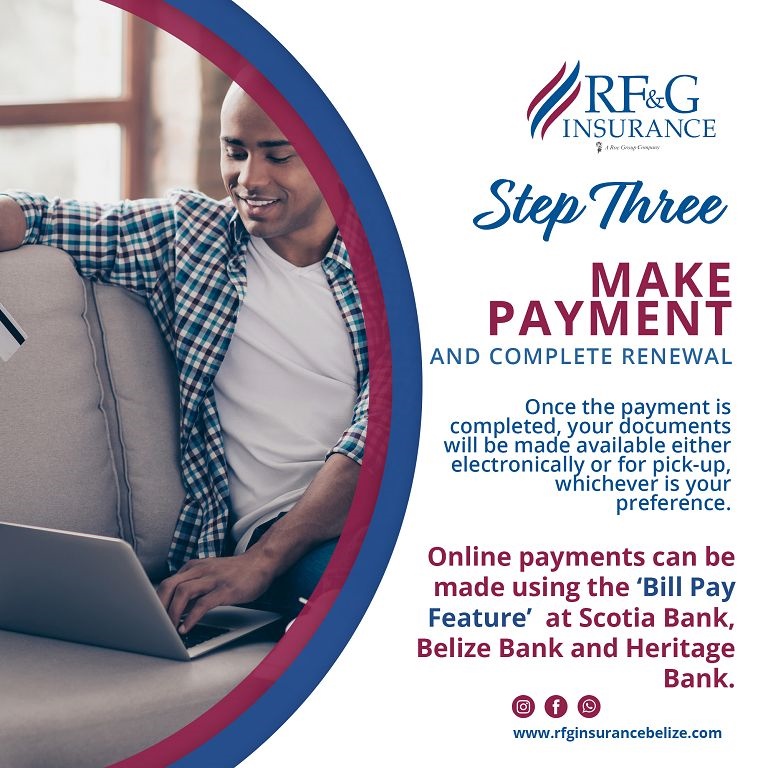 Renew your insurance policy remotely Step 3
