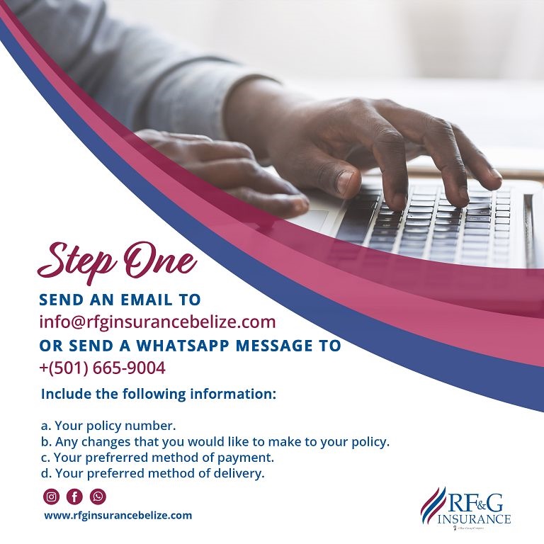 Renew your insurance policy remotely Step 1
